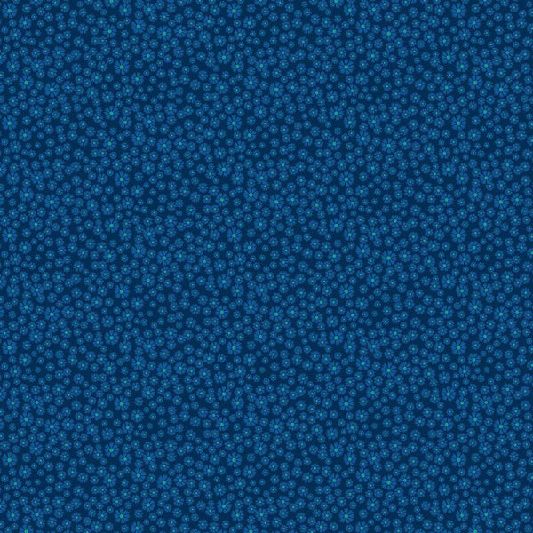Prairie Meadow - Blanket Flower Navy - Cotton