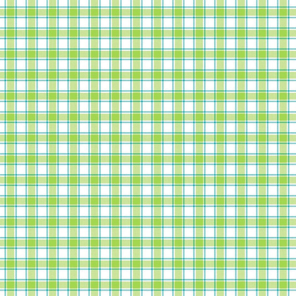 Piccadilly Lime Plaid - Cotton Shirting