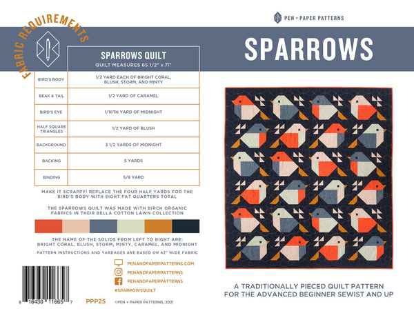 Sparrows Quilt Pattern